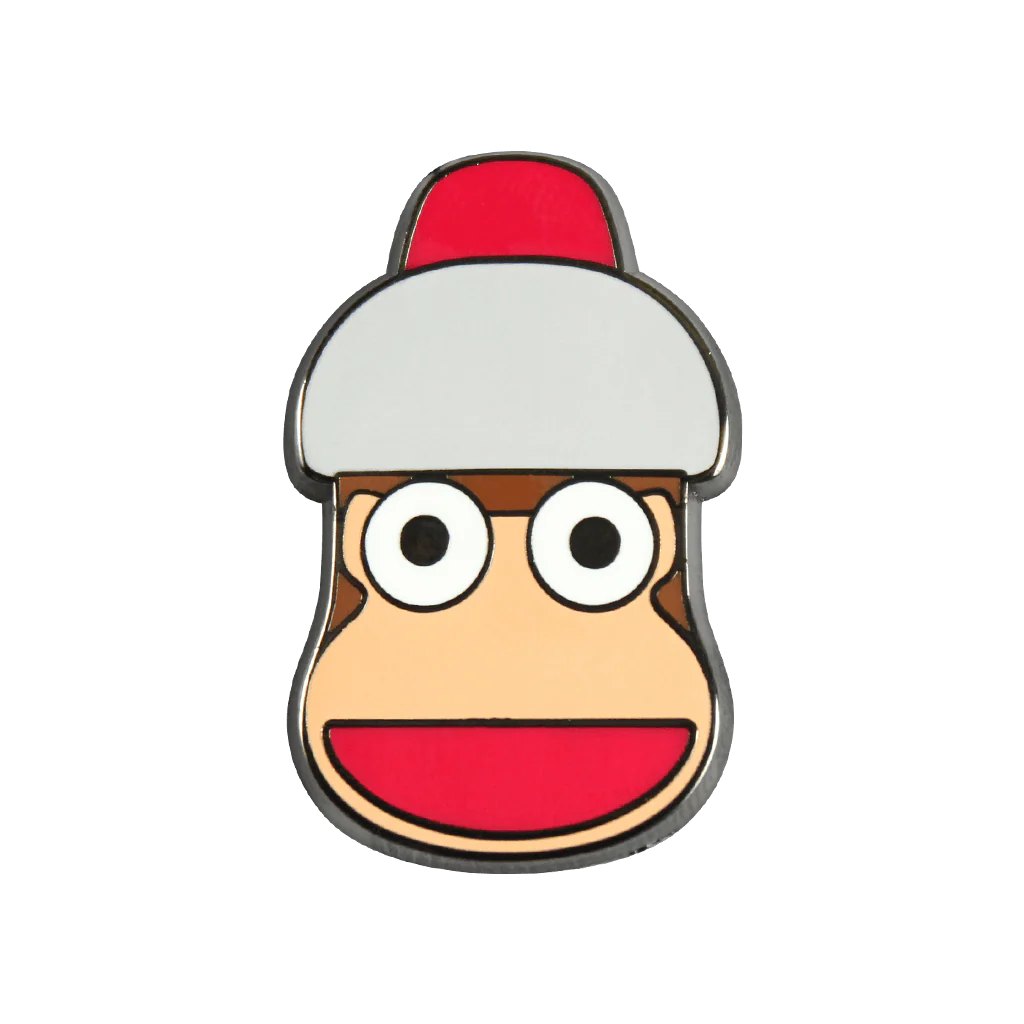 Pipo Monkey Enamel Pin - Image 2