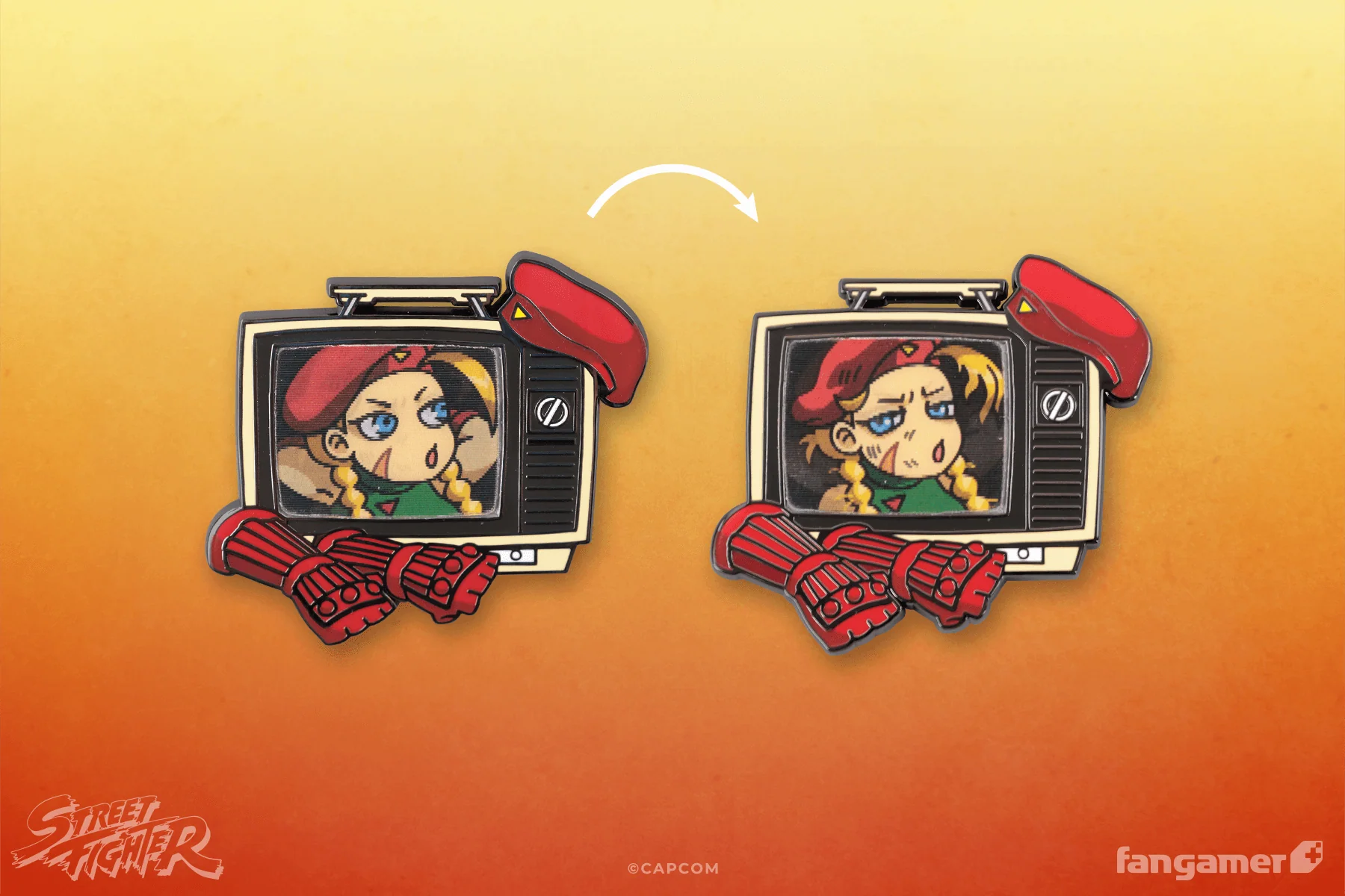Street Fighter Buddies Lenticular Pin: Cammy - Image 4