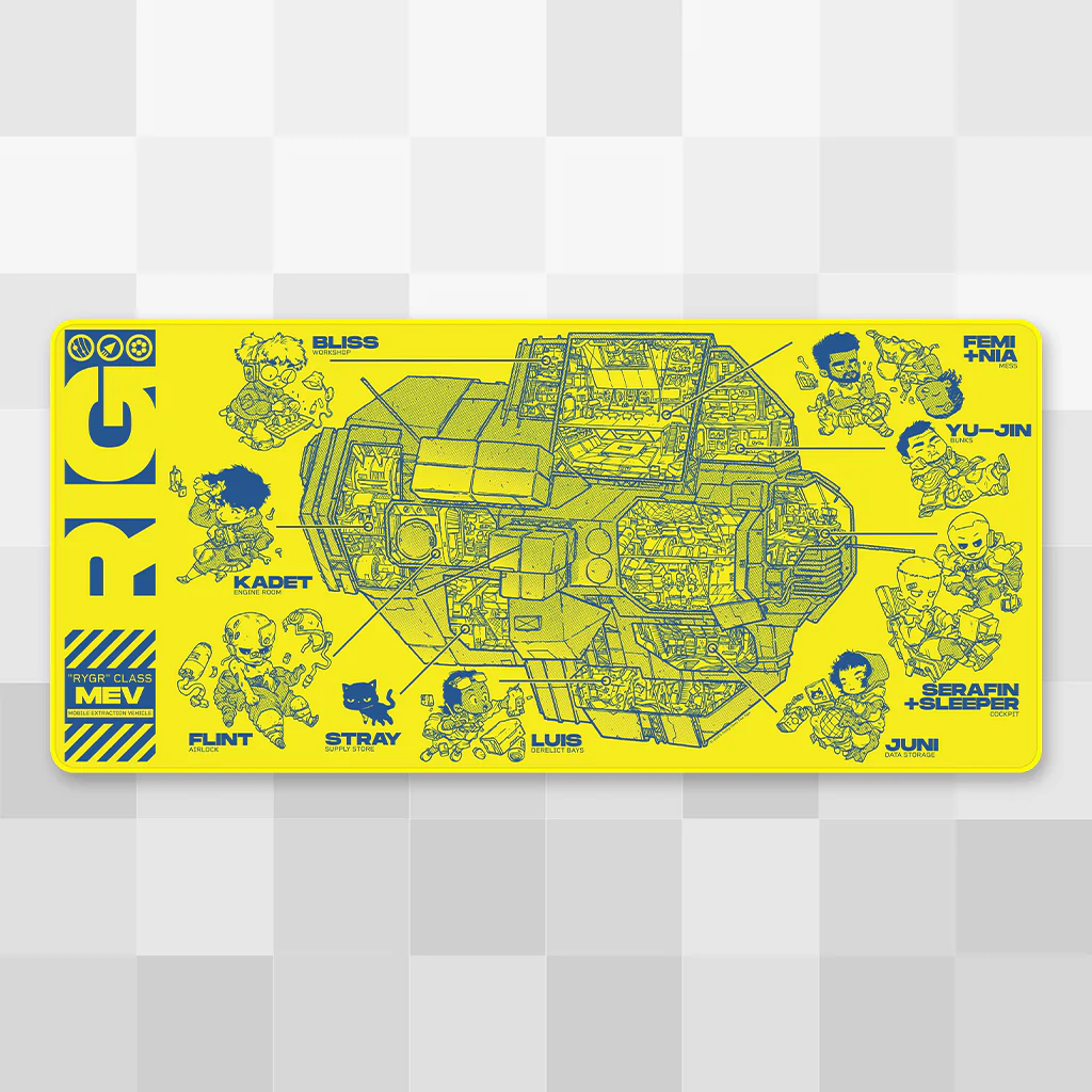 Rig Cross-Section Desk Mat