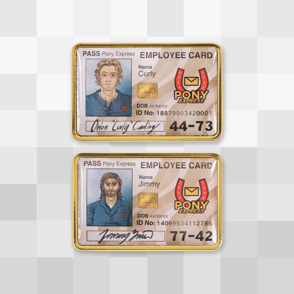 Curly and Jimmy ID Card Pin Set
