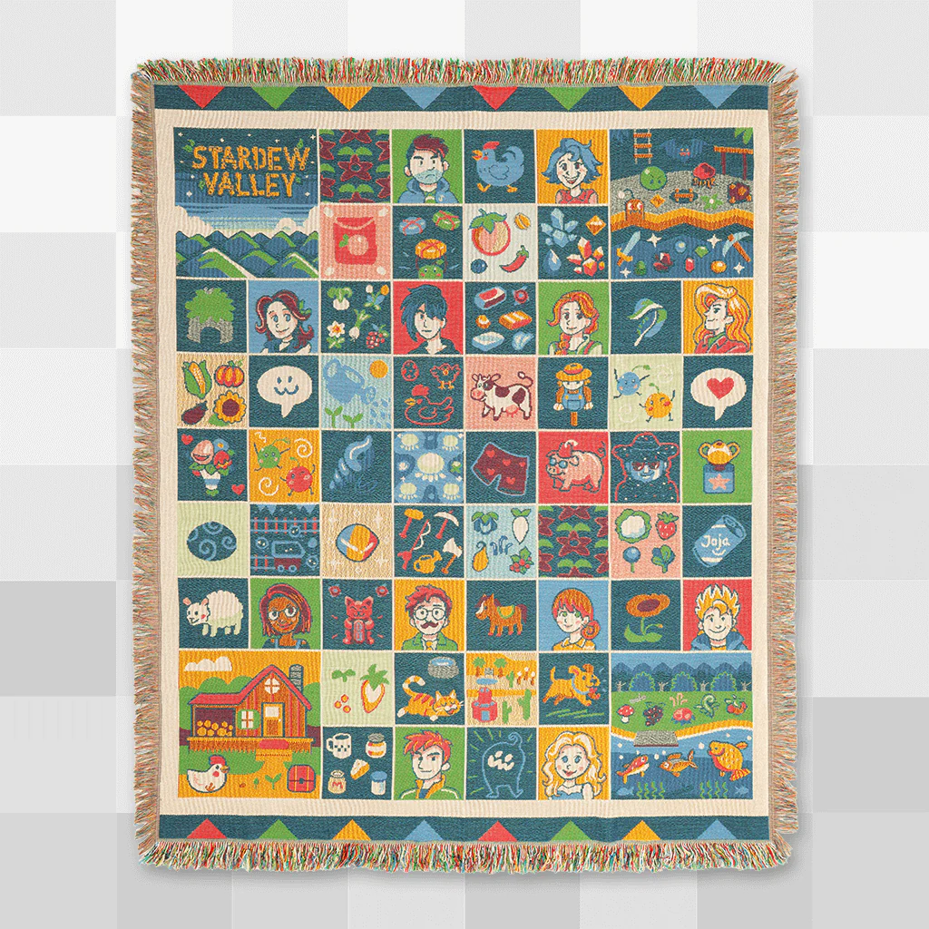 Farmhouse Patchwork Throw Blanket