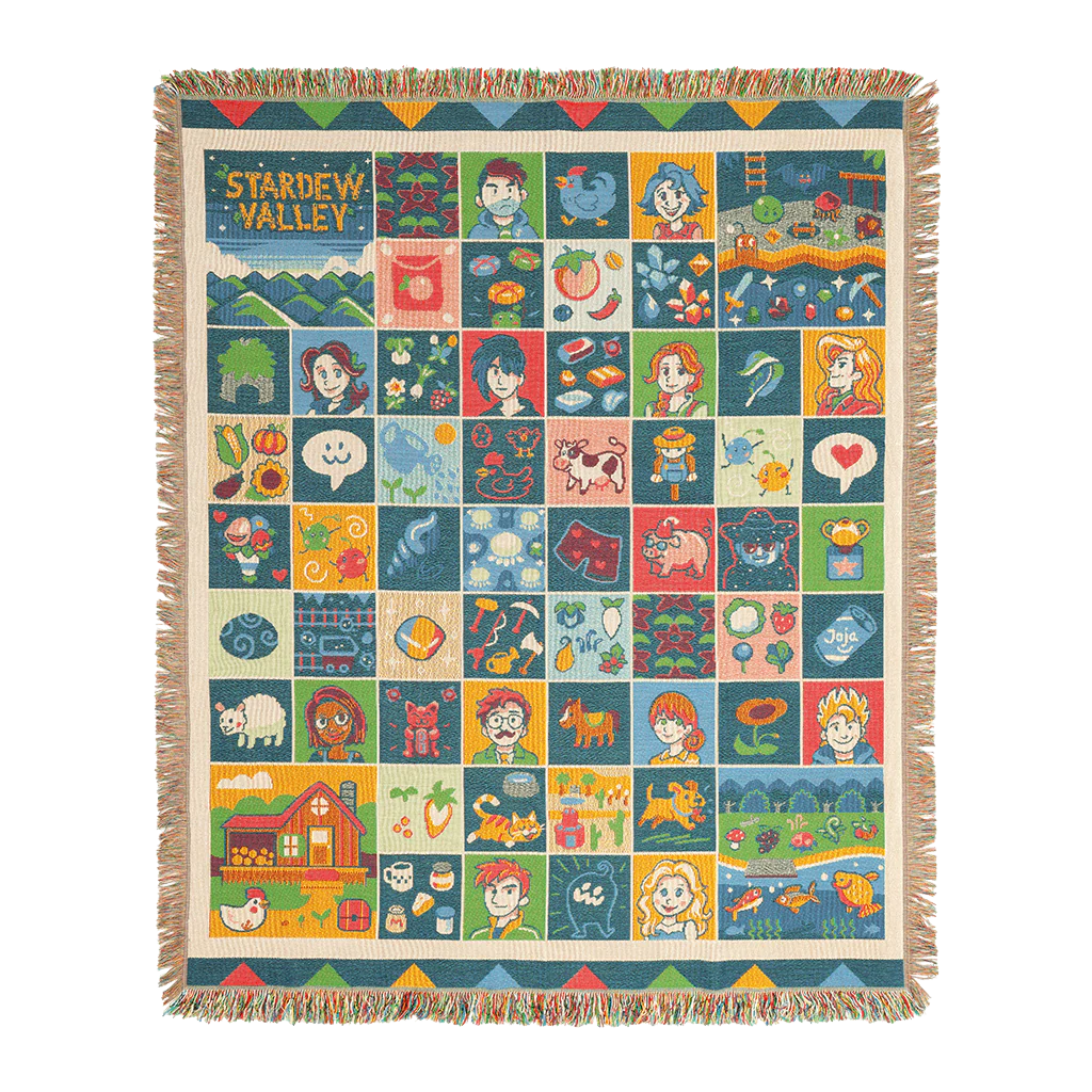 Farmhouse Patchwork Throw Blanket - Image 2