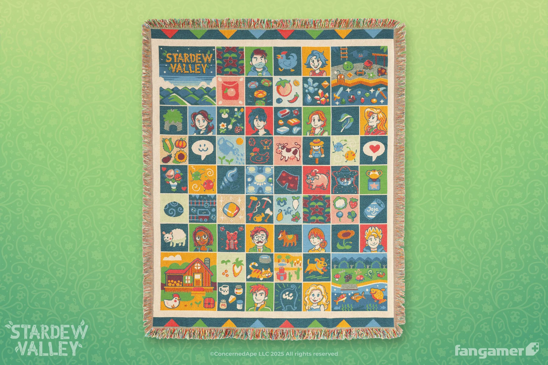 Farmhouse Patchwork Throw Blanket - Image 3