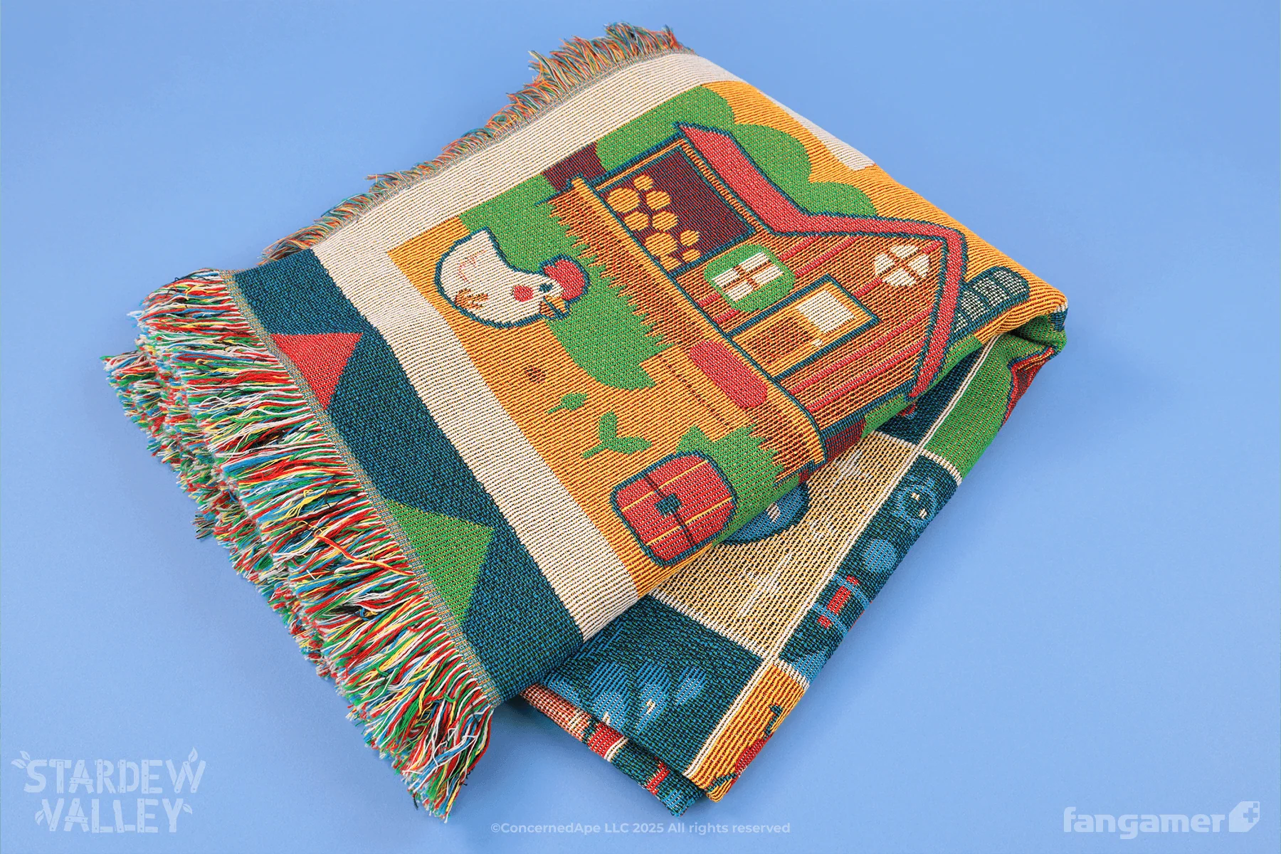 Farmhouse Patchwork Throw Blanket - Image 4