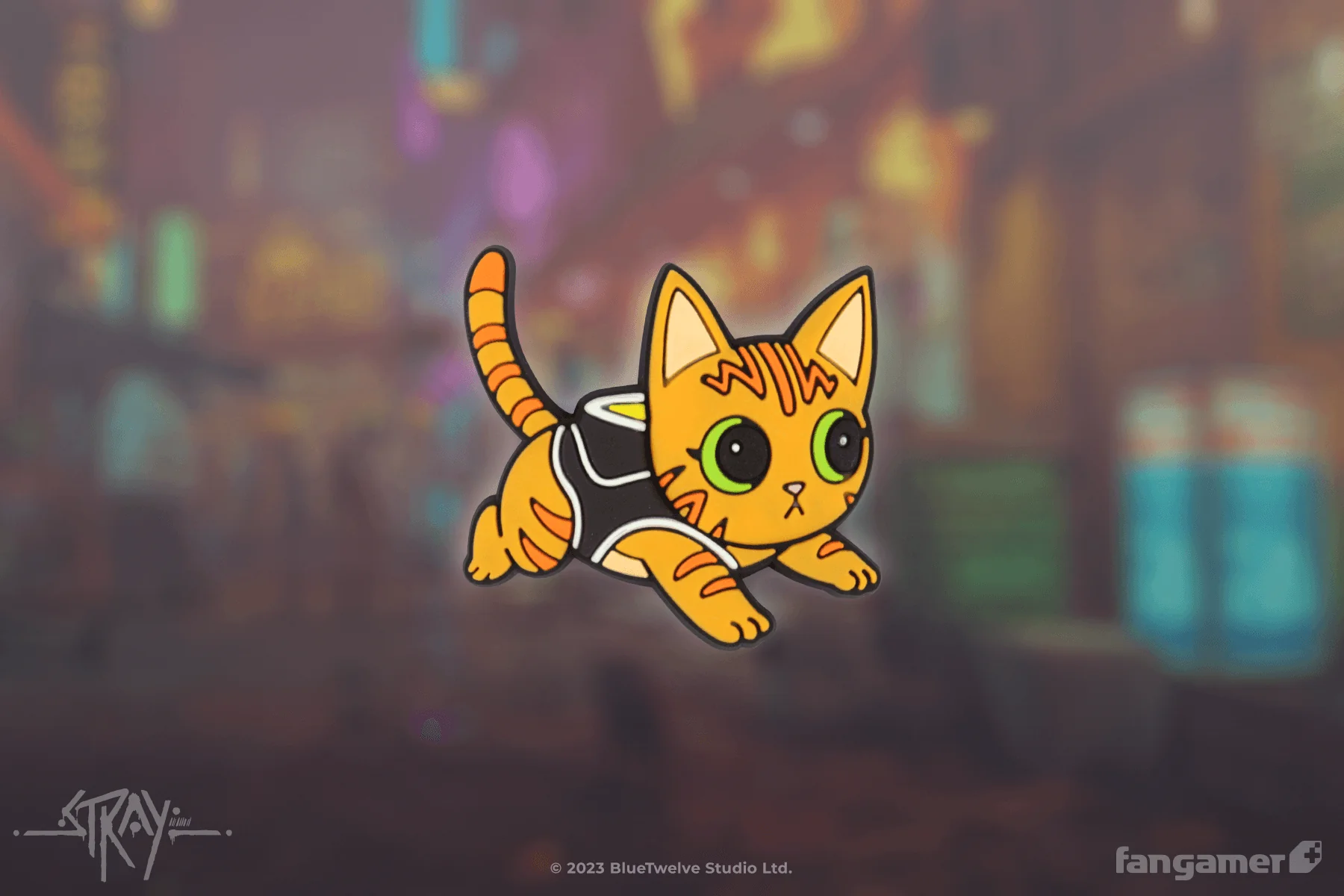 Curious Cat PVC Pin - Image 3
