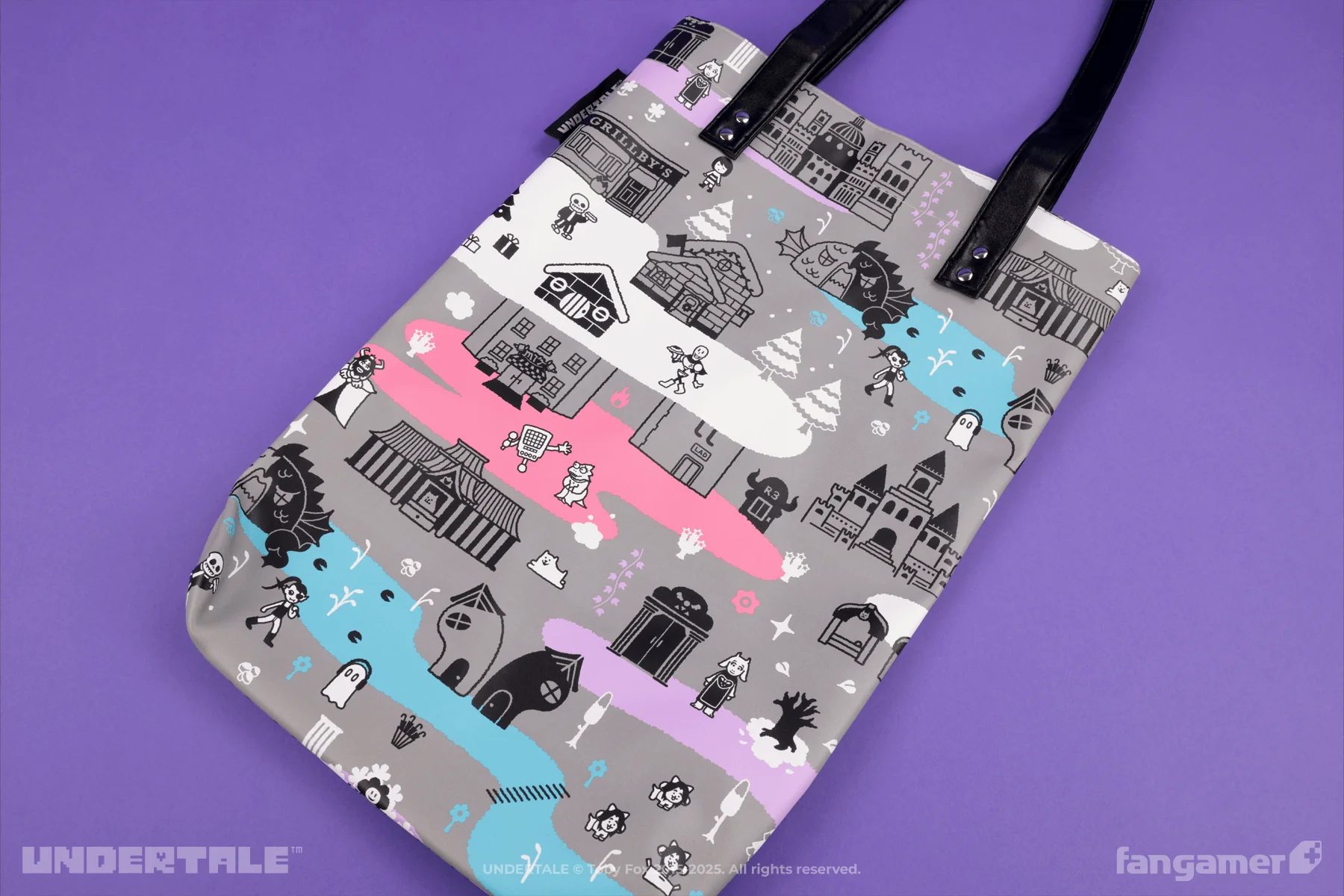 Underground Journey Faux Leather Tote - Image 4